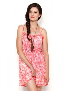 the-gudlook-coral-pink-print-dress-besteoffer